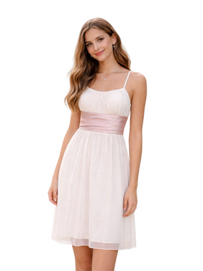 studio y white and gold spaghetti strap dress